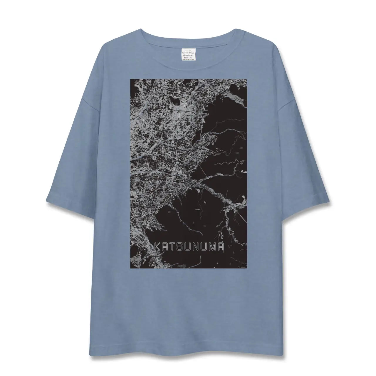 【勝沼（山梨県）】地図柄ビッグシルエットTシャツ