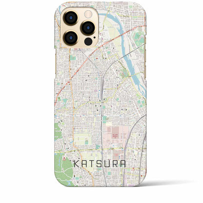 【桂（京都府）】地図柄iPhoneケース（バックカバータイプ）