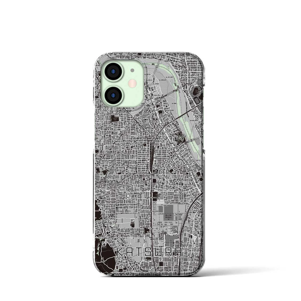【桂（京都府）】地図柄iPhoneケース（クリアタイプ）