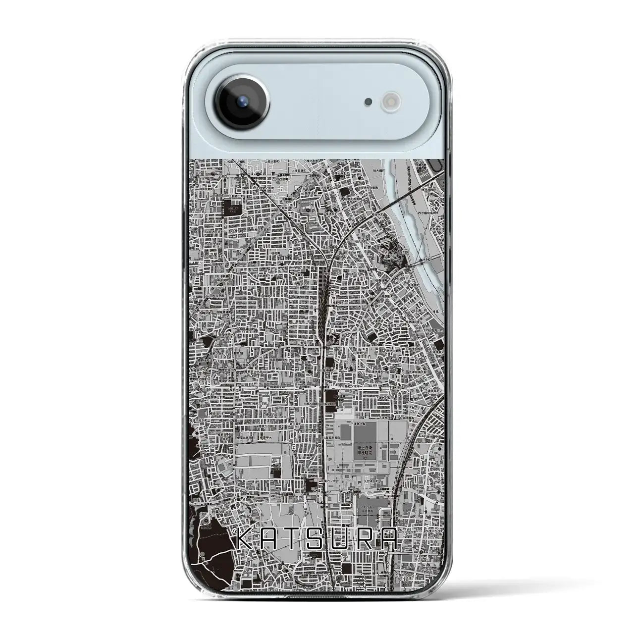 【桂（京都府）】地図柄iPhoneケース（クリアタイプ）
