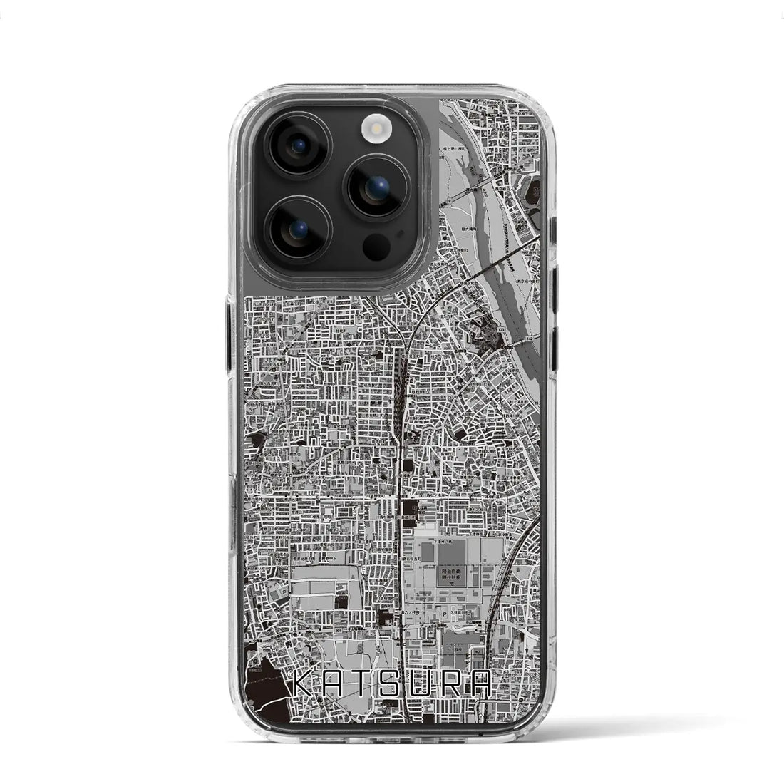 【桂(京都府)】地図柄iPhoneケース(MagSafeタイプ)