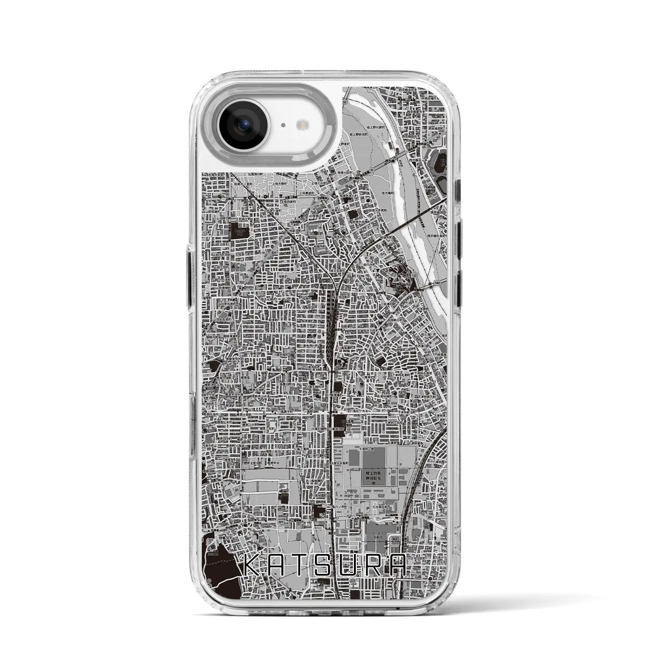 【桂（京都府）】地図柄iPhoneケース（MagSafeタイプ）