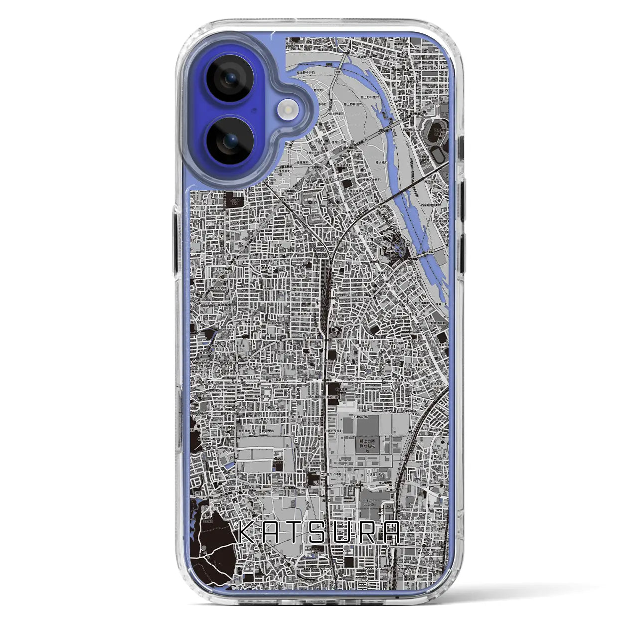 【桂（京都府）】地図柄iPhoneケース（MagSafeタイプ）