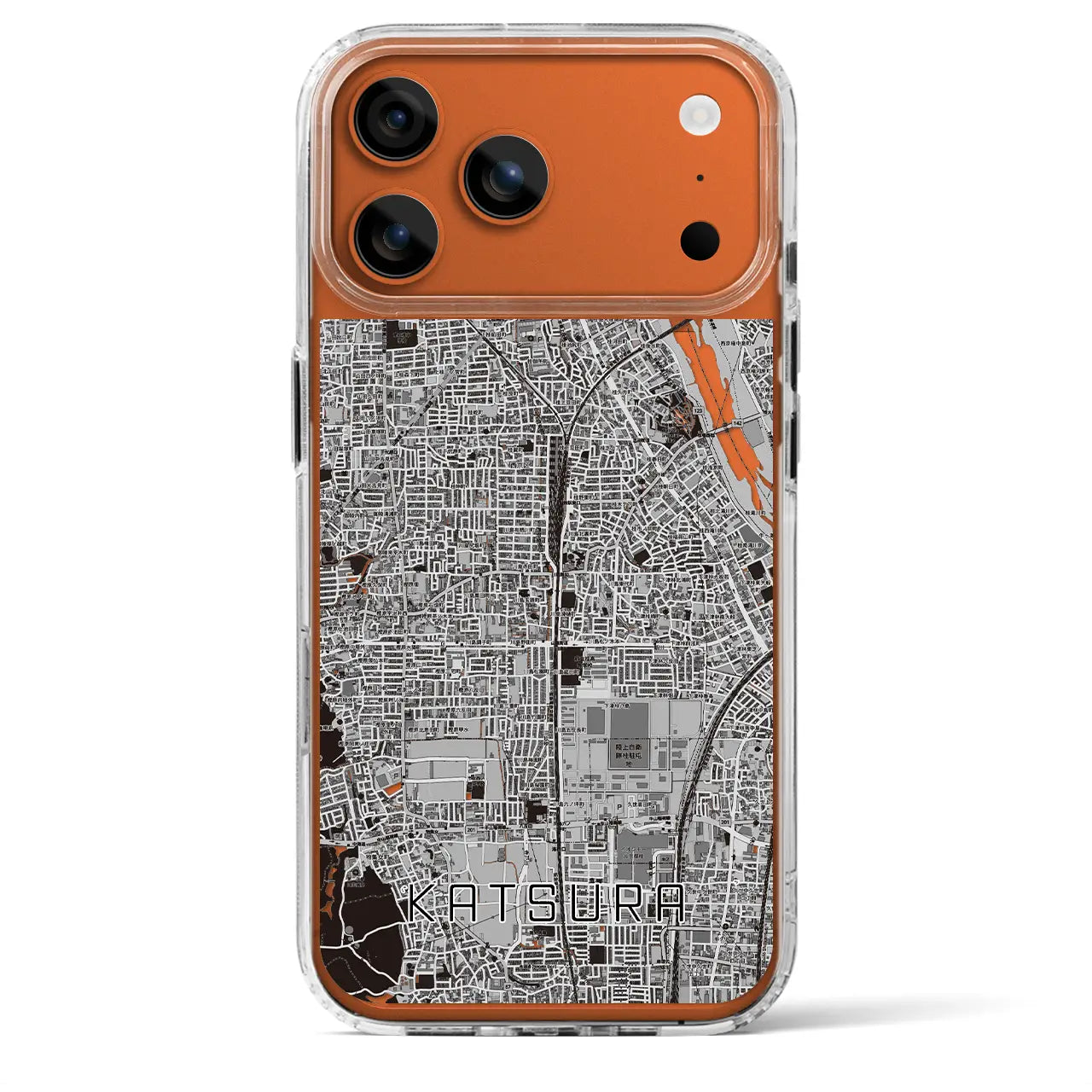 【桂（京都府）】地図柄iPhoneケース（MagSafeタイプ）