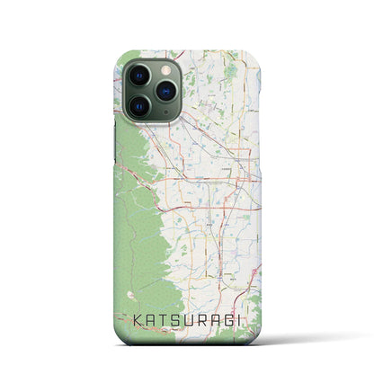 【葛城（奈良県）】地図柄iPhoneケース（バックカバータイプ）