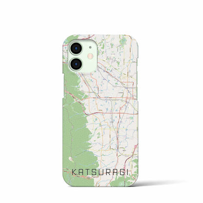 【葛城（奈良県）】地図柄iPhoneケース（バックカバータイプ）