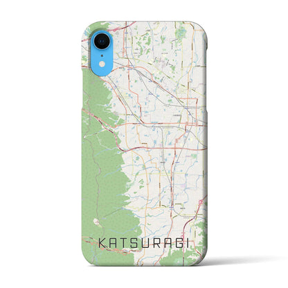 【葛城（奈良県）】地図柄iPhoneケース（バックカバータイプ）