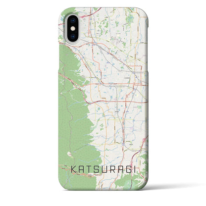 【葛城（奈良県）】地図柄iPhoneケース（バックカバータイプ）