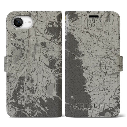 【葛城（奈良県）】地図柄iPhoneケース（手帳タイプ）