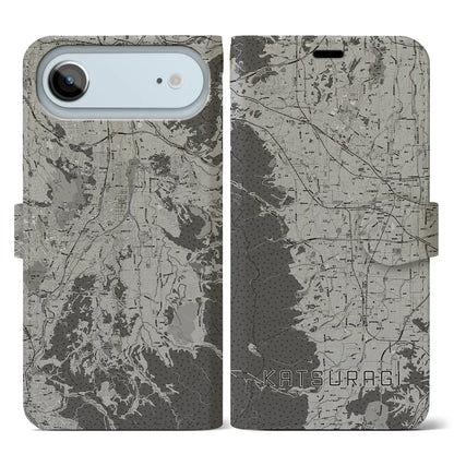 【葛城（奈良県）】地図柄iPhoneケース（手帳タイプ）