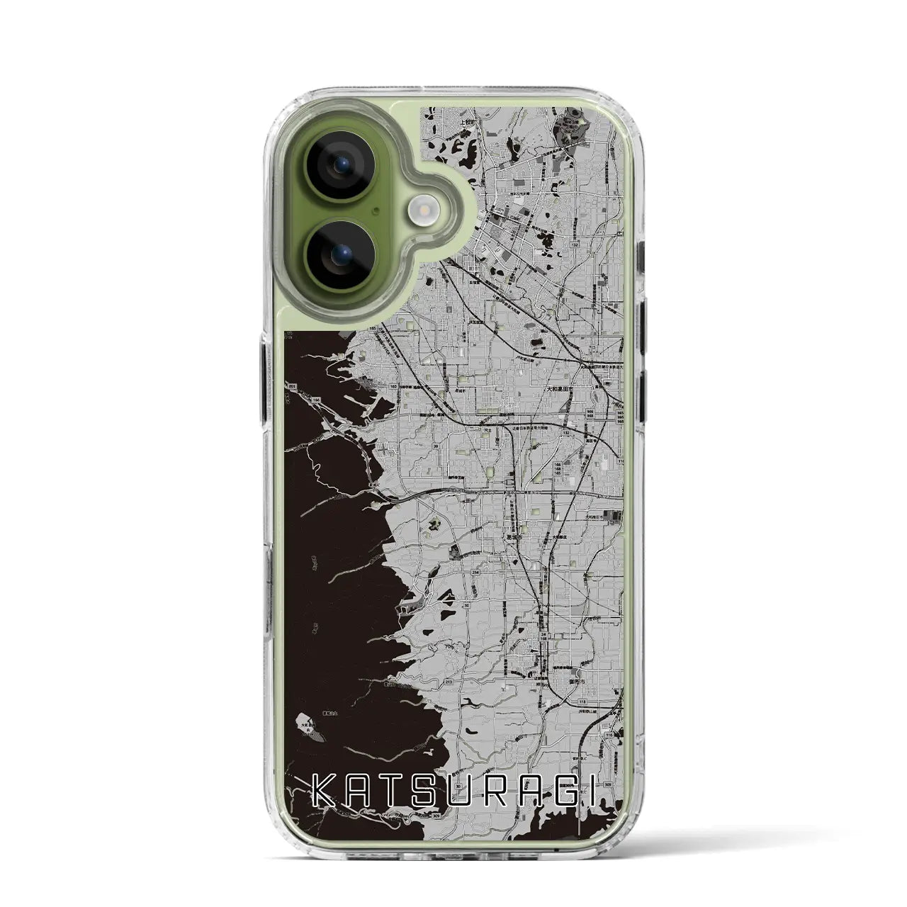 【葛城（奈良県）】地図柄iPhoneケース（MagSafeタイプ）