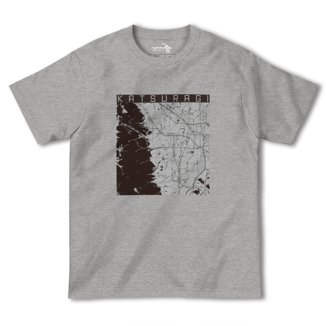 【葛城(奈良県)】地図柄ヘビーウェイトTシャツ