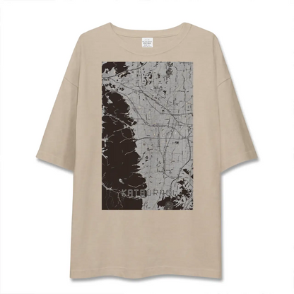 【葛城（奈良県）】地図柄ビッグシルエットTシャツ