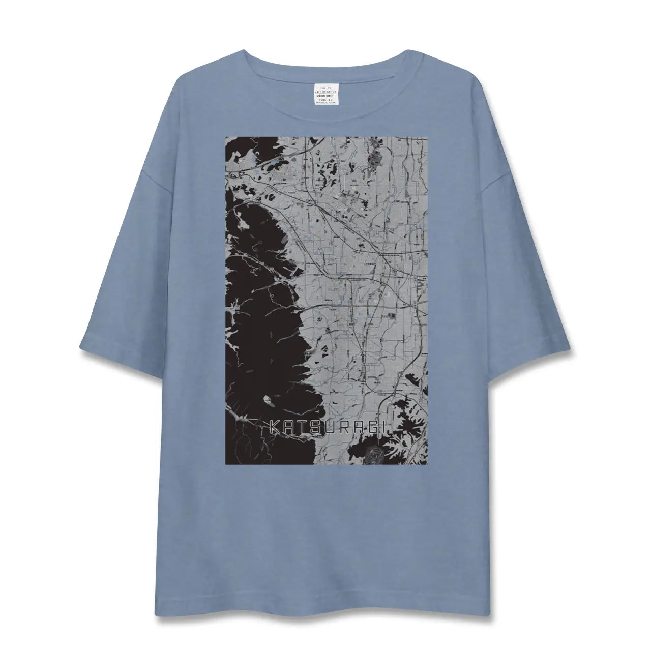 【葛城（奈良県）】地図柄ビッグシルエットTシャツ