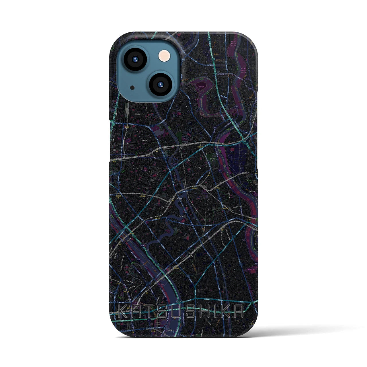 【葛飾（東京都）】地図柄iPhoneケース（バックカバータイプ）