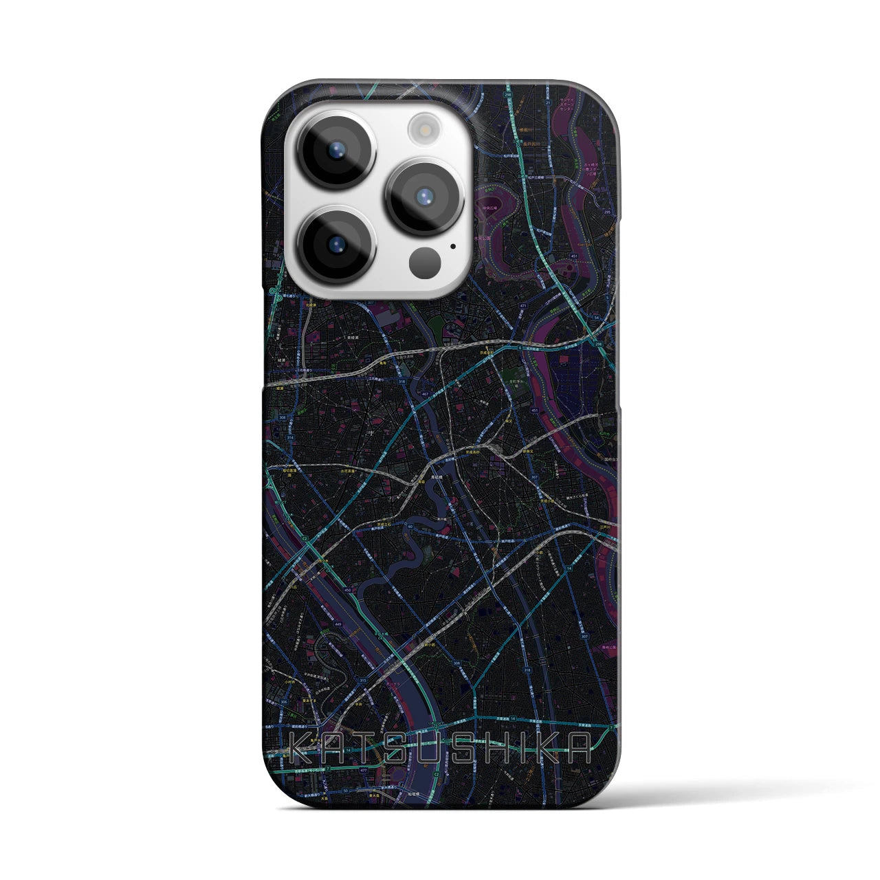 【葛飾（東京都）】地図柄iPhoneケース（バックカバータイプ）