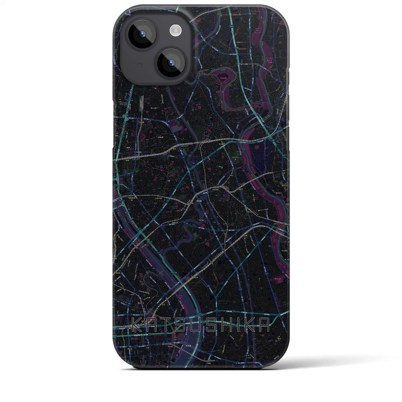 【葛飾（東京都）】地図柄iPhoneケース（バックカバータイプ）