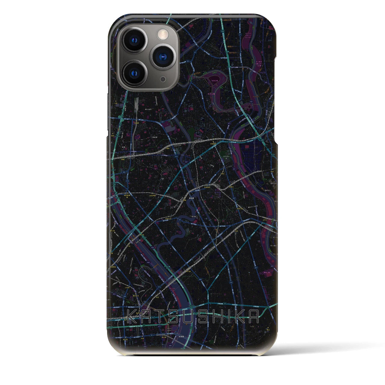 【葛飾（東京都）】地図柄iPhoneケース（バックカバータイプ）
