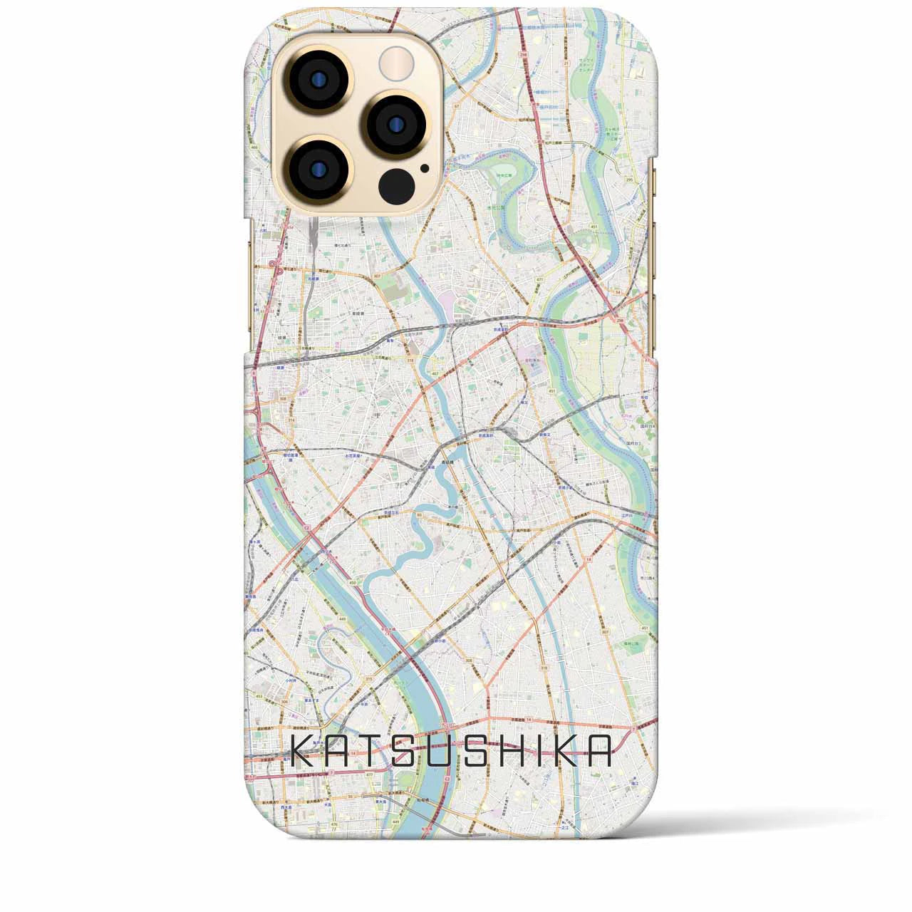 【葛飾（東京都）】地図柄iPhoneケース（バックカバータイプ）