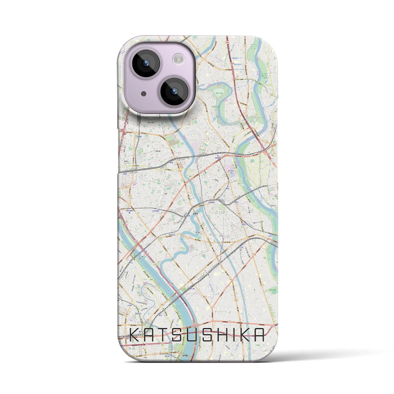 【葛飾（東京都）】地図柄iPhoneケース（バックカバータイプ）