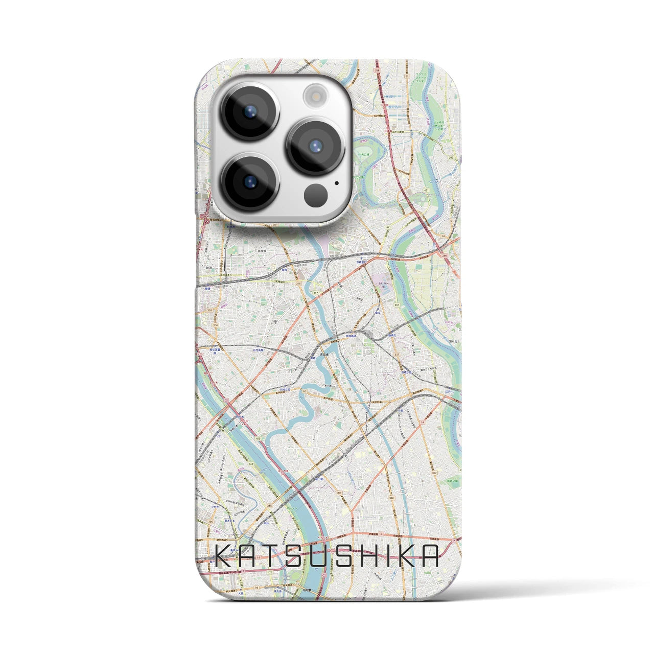 【葛飾（東京都）】地図柄iPhoneケース（バックカバータイプ）