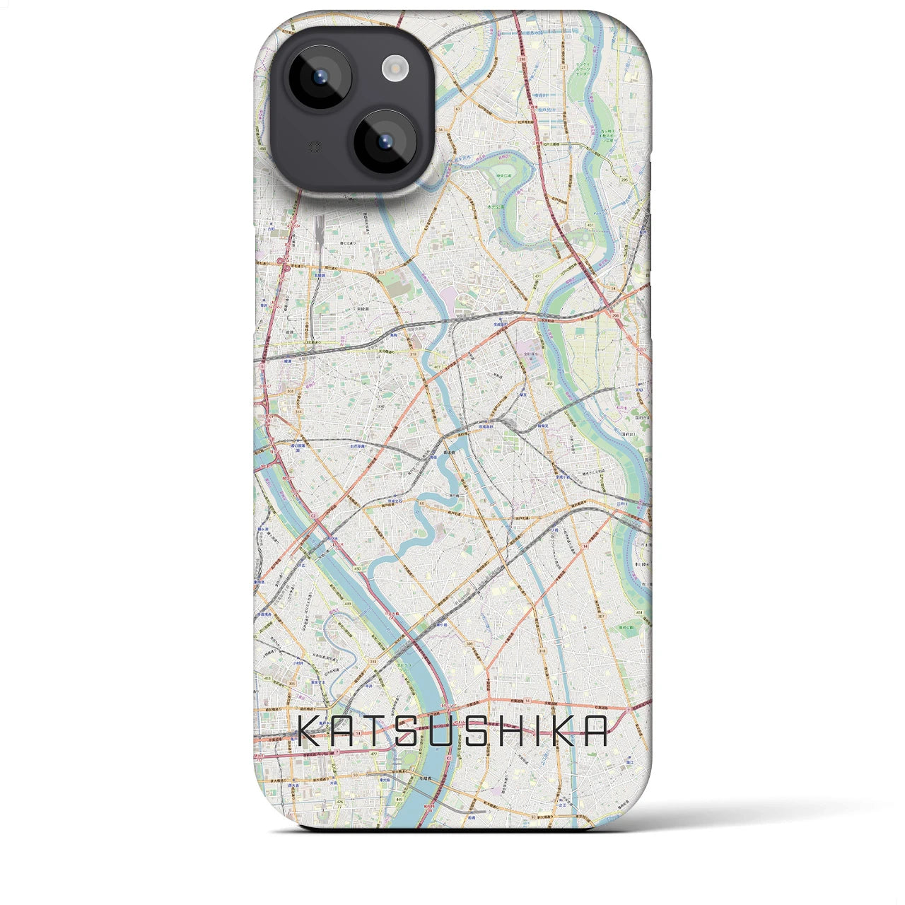 【葛飾（東京都）】地図柄iPhoneケース（バックカバータイプ）