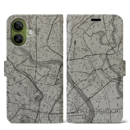 【葛飾（東京都）】地図柄iPhoneケース（手帳タイプ）