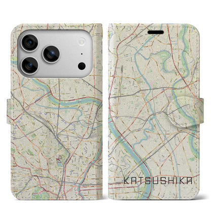 【葛飾（東京都）】地図柄iPhoneケース（手帳タイプ）