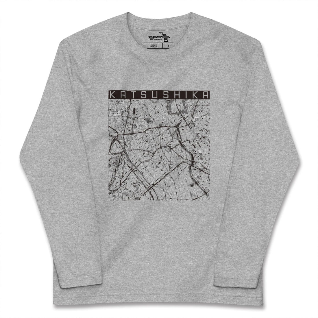 【葛飾（東京都）】地図柄ロングスリーブTシャツ