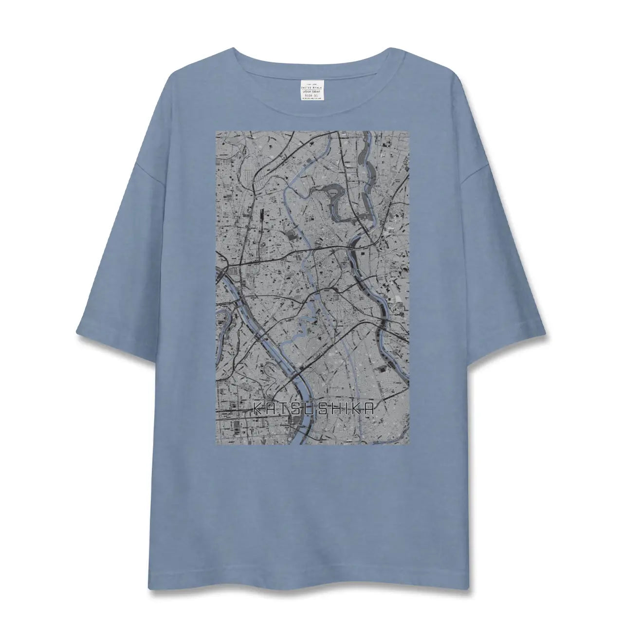 【葛飾（東京都）】地図柄ビッグシルエットTシャツ