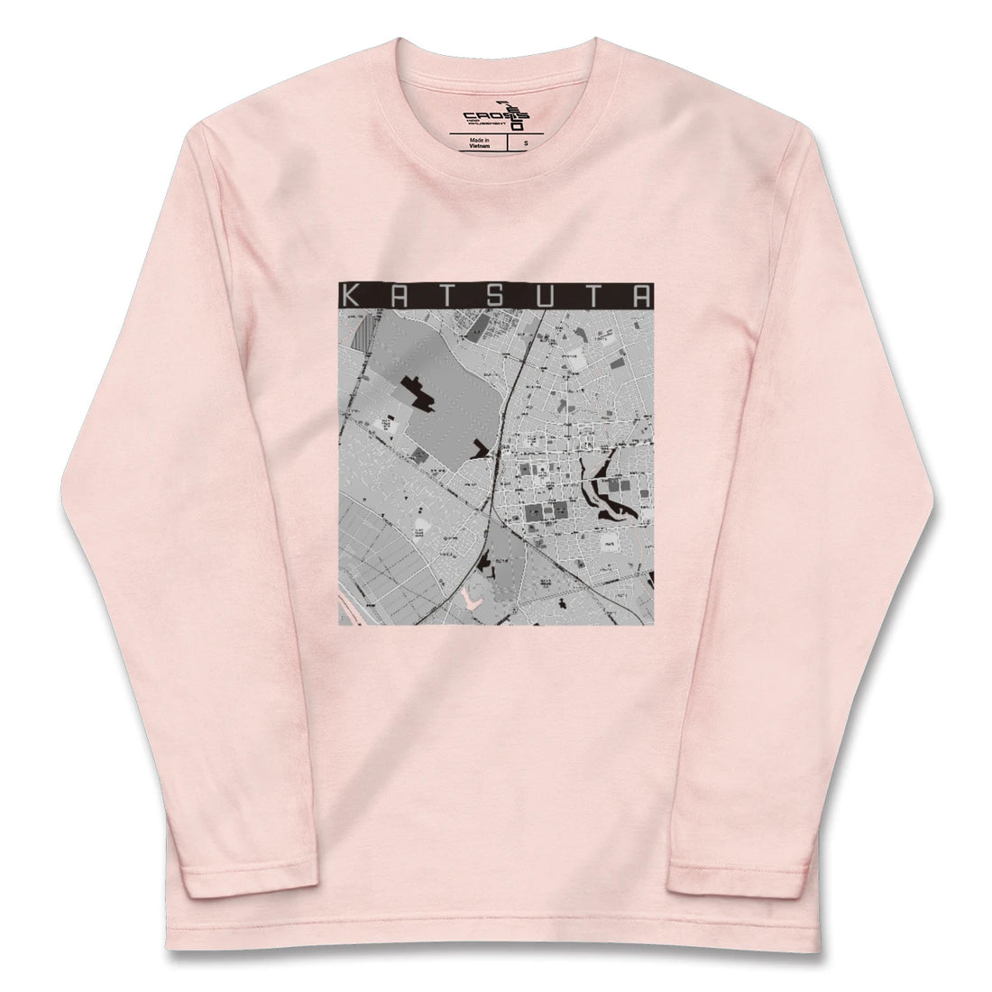 【勝田（茨城県）】地図柄ロングスリーブTシャツ