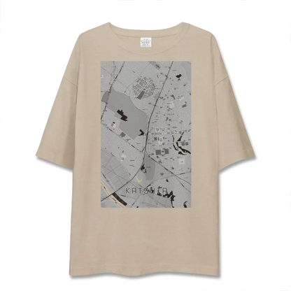 【勝田（茨城県）】地図柄ビッグシルエットTシャツ