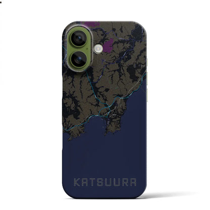 【勝浦（千葉県）】地図柄iPhoneケース（バックカバータイプ）