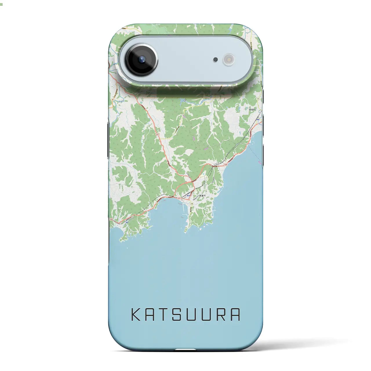 【勝浦（千葉県）】地図柄iPhoneケース（バックカバータイプ）