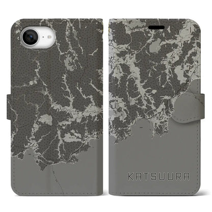 【勝浦（千葉県）】地図柄iPhoneケース（手帳タイプ）