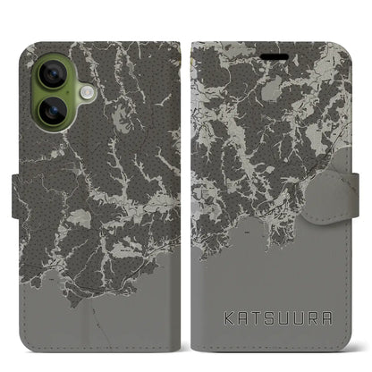 【勝浦（千葉県）】地図柄iPhoneケース（手帳タイプ）