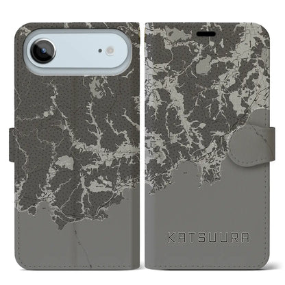 【勝浦（千葉県）】地図柄iPhoneケース（手帳タイプ）