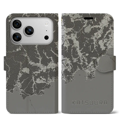 【勝浦（千葉県）】地図柄iPhoneケース（手帳タイプ）