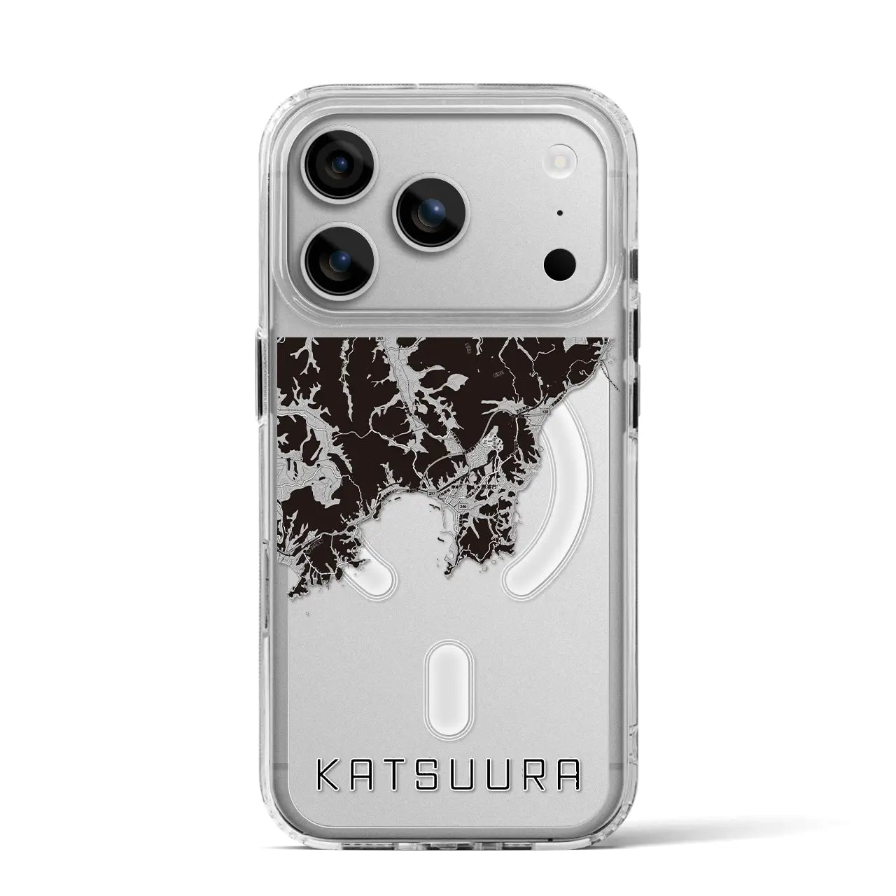 【勝浦（千葉県）】地図柄iPhoneケース（MagSafeタイプ）