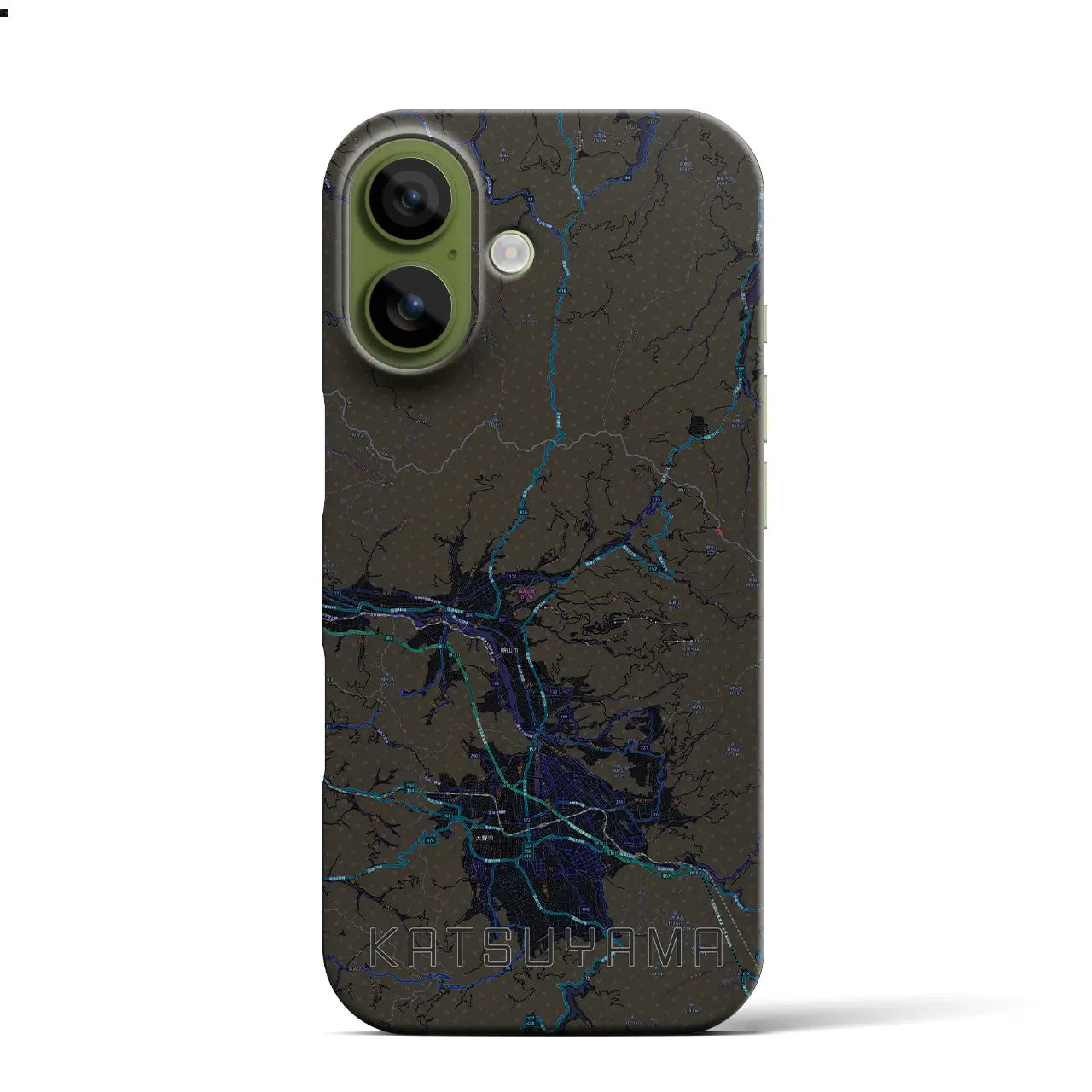 【勝山（福井県）】地図柄iPhoneケース（バックカバータイプ）