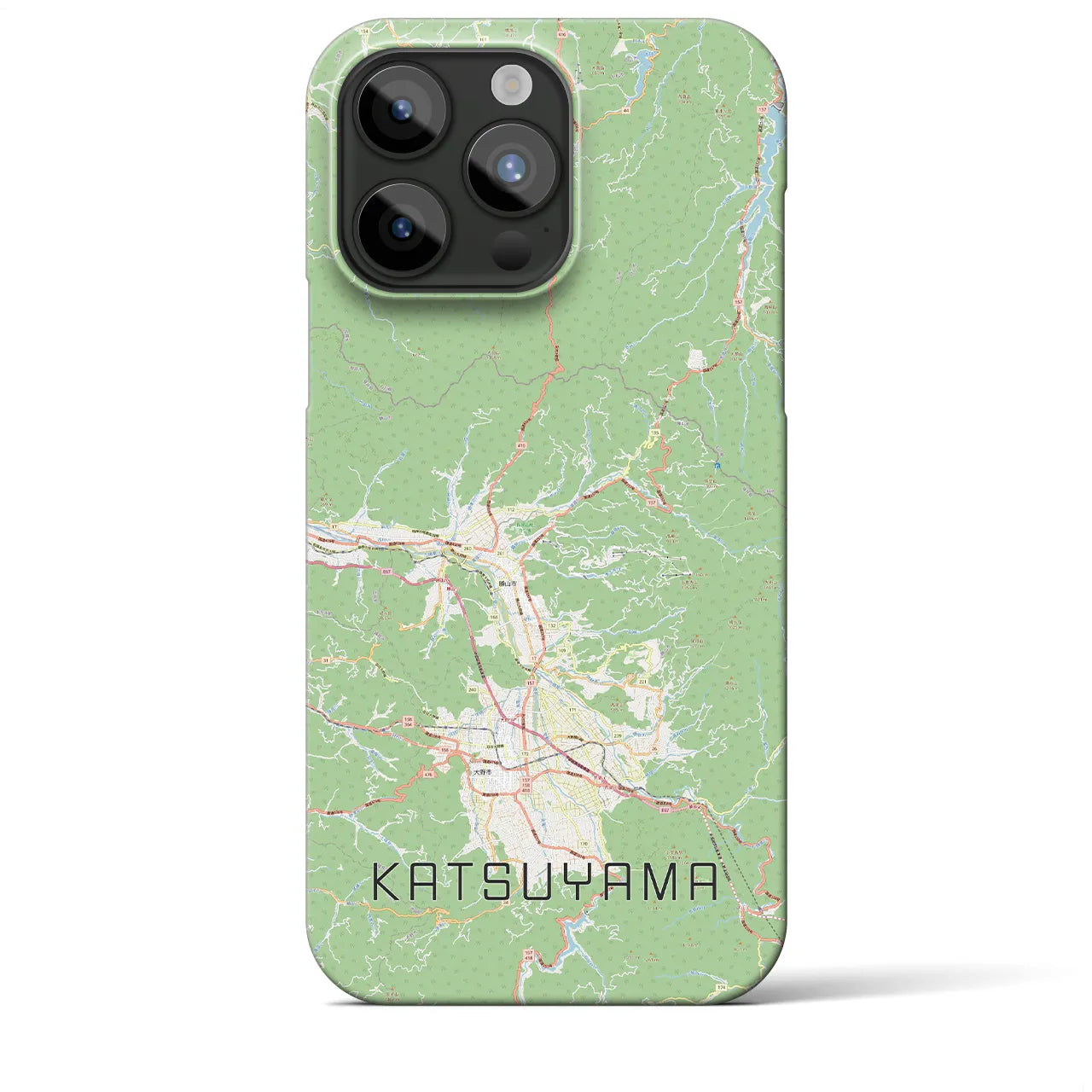 【勝山（福井県）】地図柄iPhoneケース（バックカバータイプ）