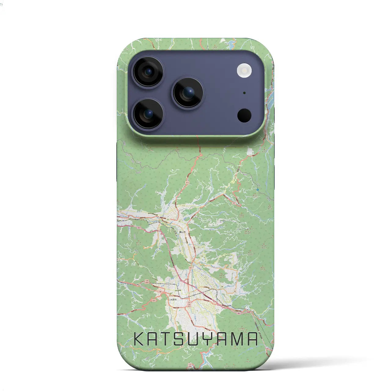 【勝山（福井県）】地図柄iPhoneケース（バックカバータイプ）