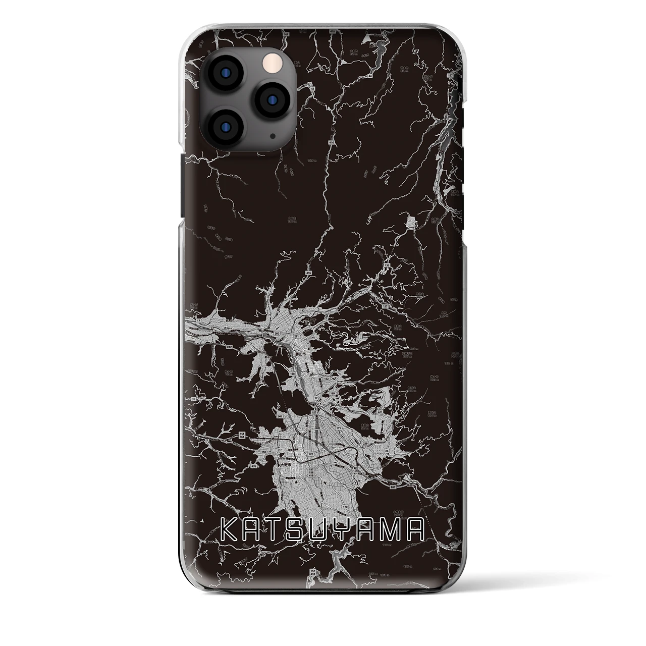 【勝山（福井県）】地図柄iPhoneケース（クリアタイプ）