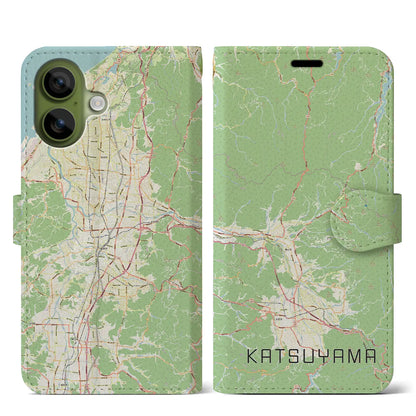 【勝山（福井県）】地図柄iPhoneケース（手帳タイプ）