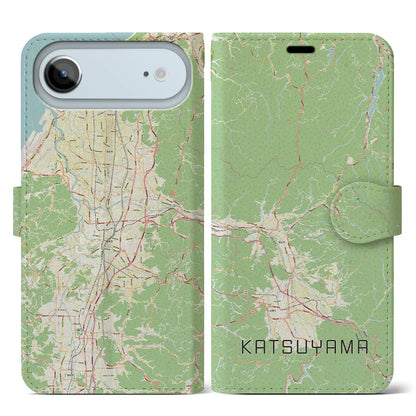 【勝山（福井県）】地図柄iPhoneケース（手帳タイプ）