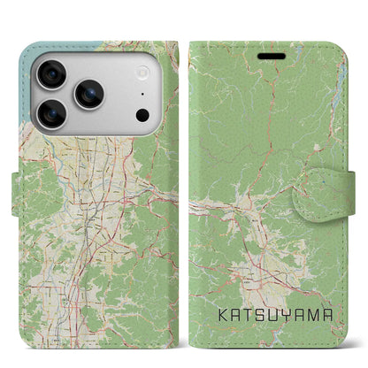 【勝山（福井県）】地図柄iPhoneケース（手帳タイプ）