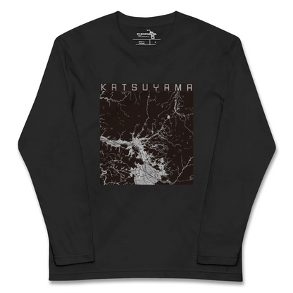 【勝山（福井県）】地図柄ロングスリーブTシャツ