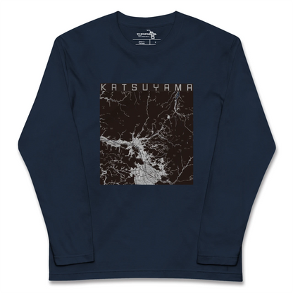 【勝山（福井県）】地図柄ロングスリーブTシャツ