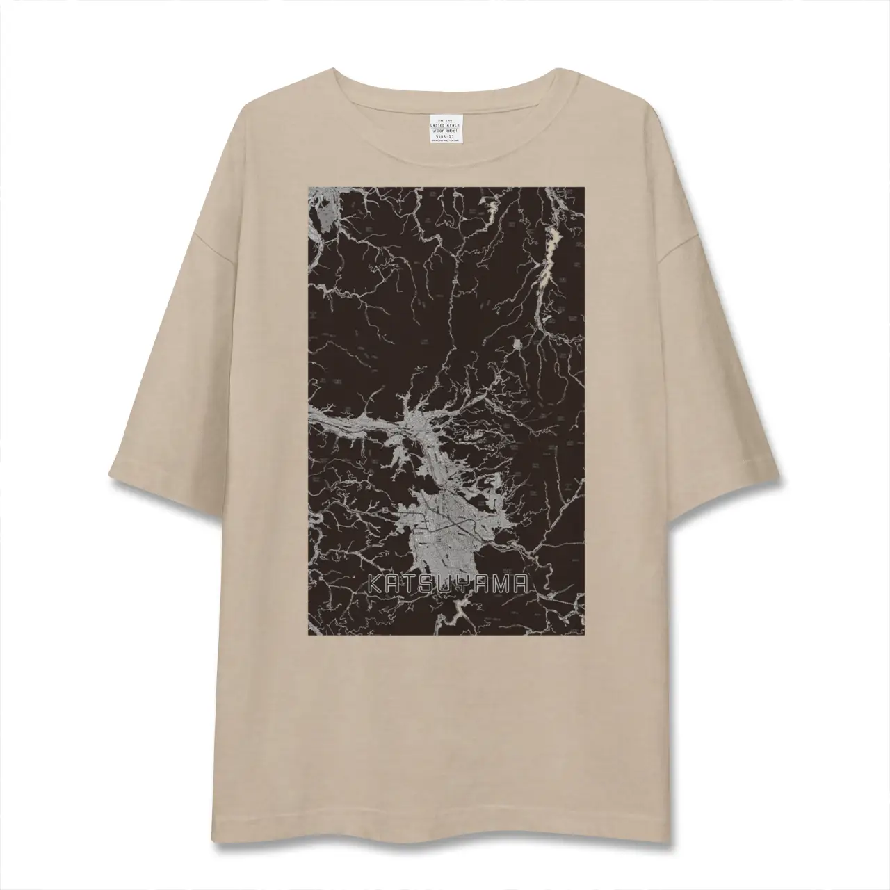 【勝山（福井県）】地図柄ビッグシルエットTシャツ