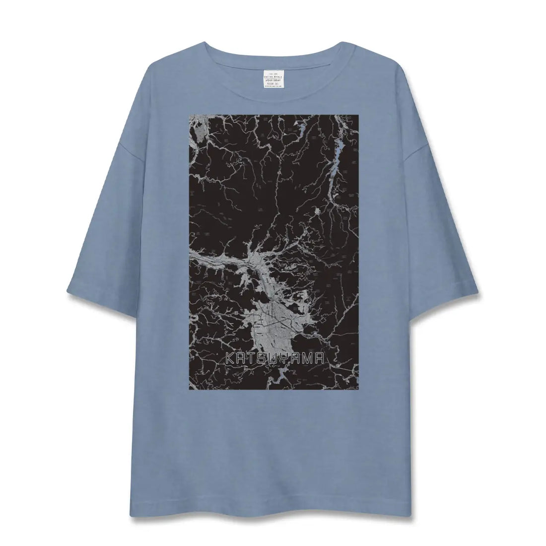 【勝山（福井県）】地図柄ビッグシルエットTシャツ